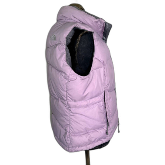 The North Face Women’s Lavender Puffer Vest Goose Down Size Small S/P Minor Flaw - Picture 4 of 10